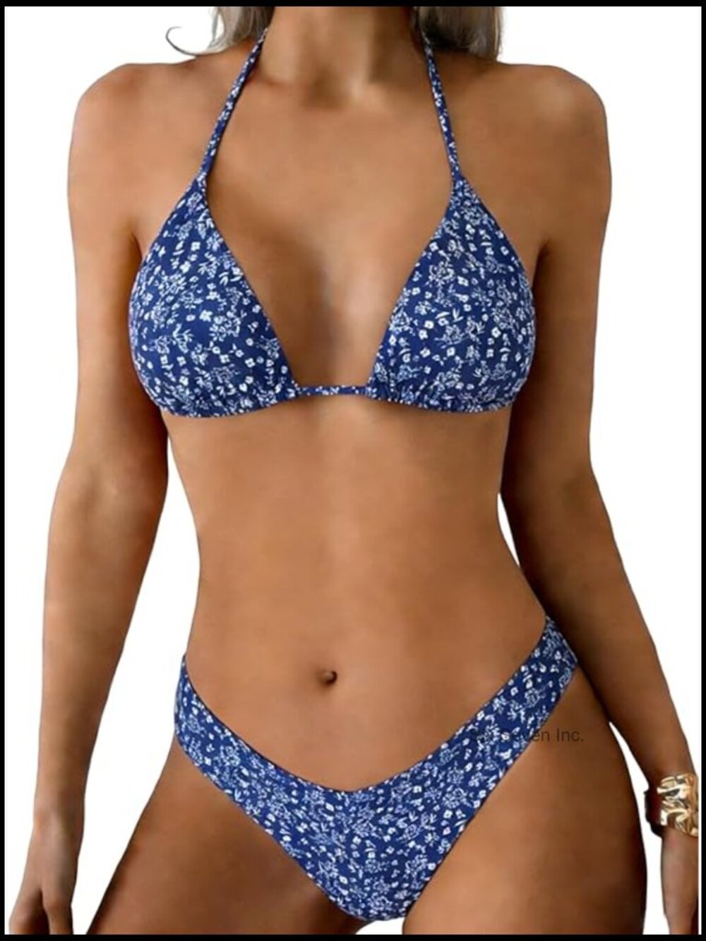 Halter Bikini Sets Triangle High Cut Swimsuits 2 Piece Bathing Suits Sexy